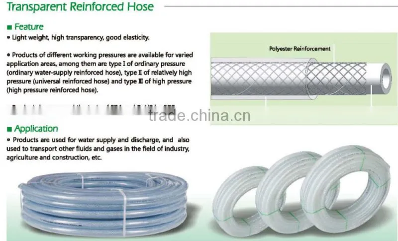 Lesso good quality pvc fiber hose pvc hose pipe