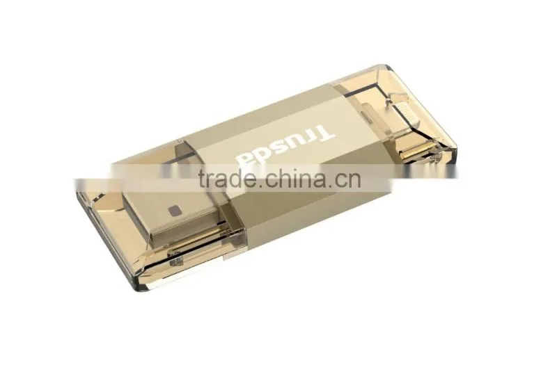 Fashion Top Sale Mobile U disk USB3.0 flash drive for 8 Pin USB