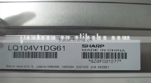 High brightness 10.4" Sharp industrial LCD panel LQ104V1DG61 for industrial machine