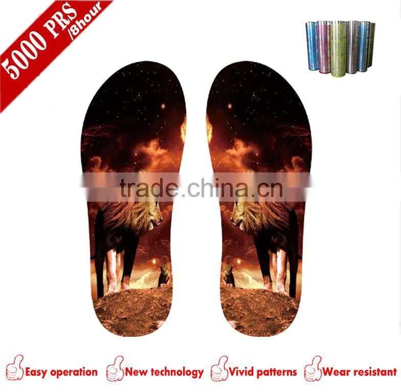 2016 Top sale 2D EVA transfer film for slipper