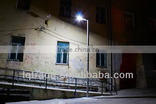 All in one adjustable poles solar street Light 25W