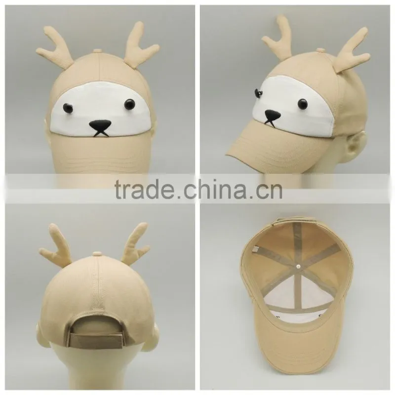 High quality soft cotton animal children hats