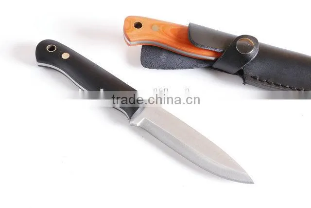 OEM hunting survival knife(black) with full tang structure