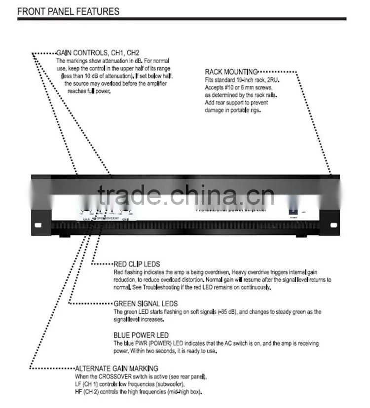 2014 latest stereo audio amplifier car speaker