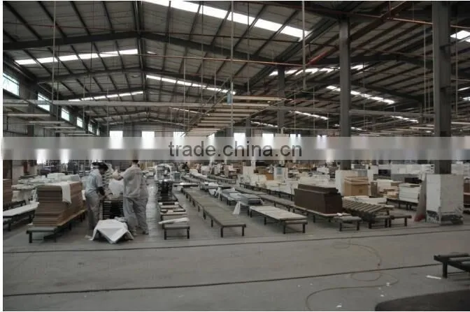 2016 simple round wooden material stainless steel table