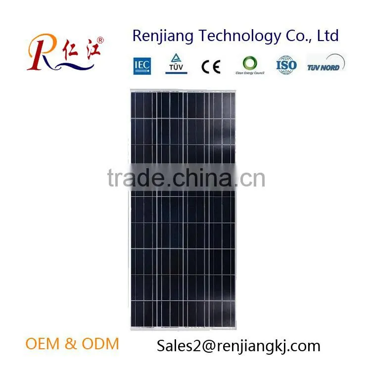 18v Poly Silicon Solar Panel 155W for home