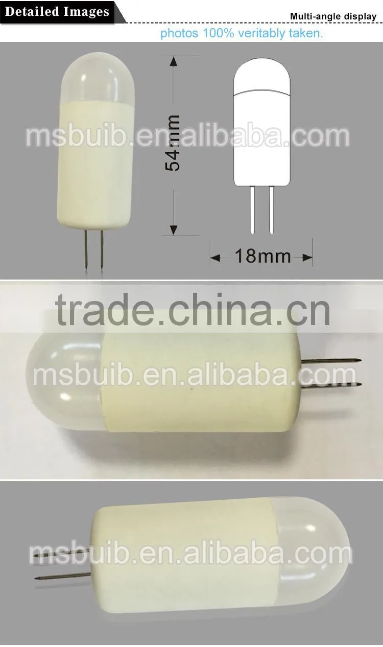 Haining Mingshuai LED G4 bulb light TUV CE approved replace halogen G4