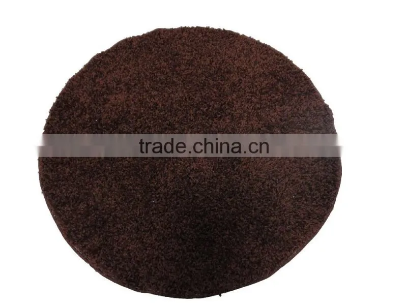 round shaggy thick polypropylene carpet