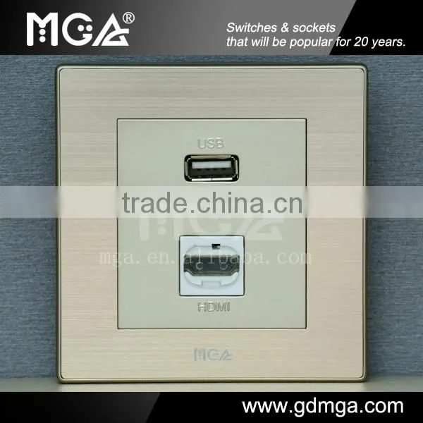 connect USB to TV & HDMI wall socket
