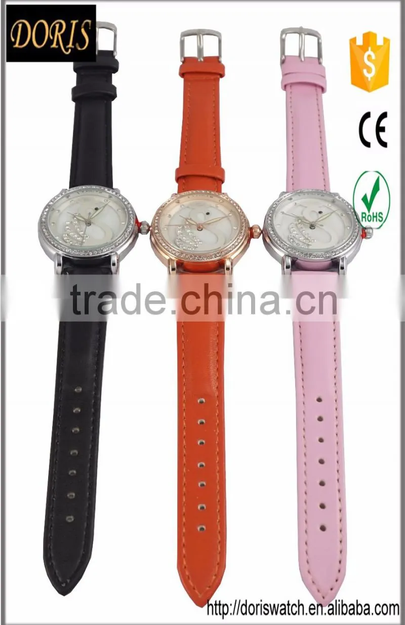 latest watches design for ladies quartz movement men leather watch