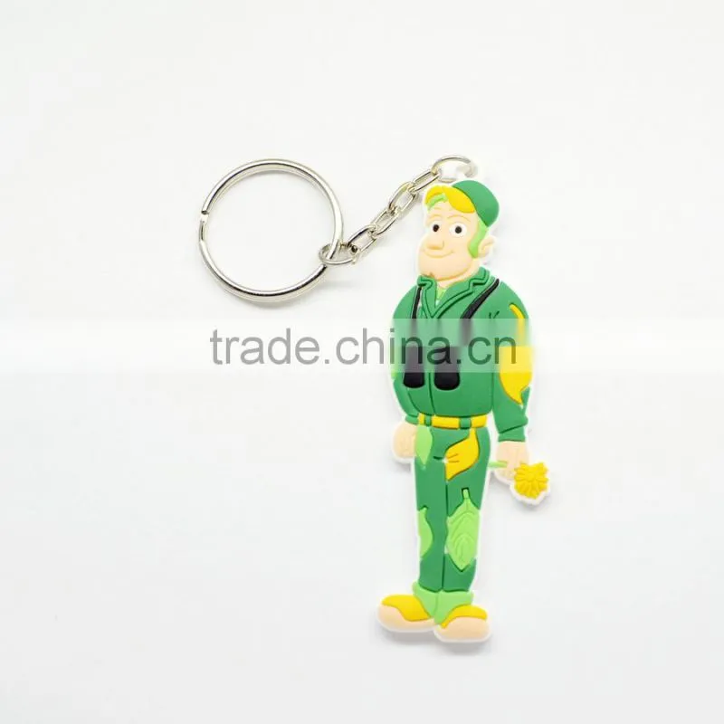 Novelty Soft pvc 3D Keychain promotional new design keychian