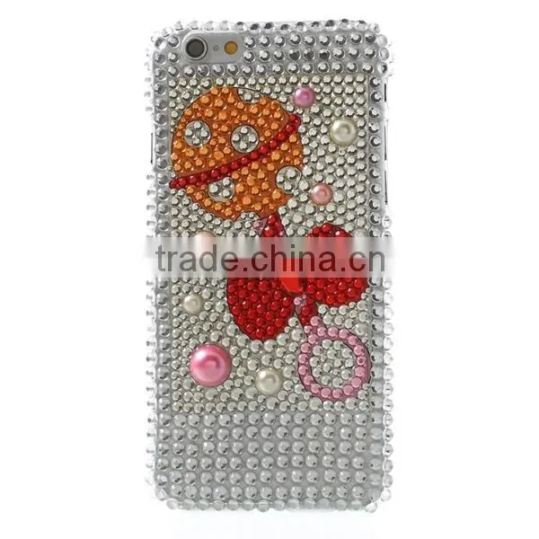 Wholesale design your own rhinestone cell phone cases for iphone 6,for iphone phone cases