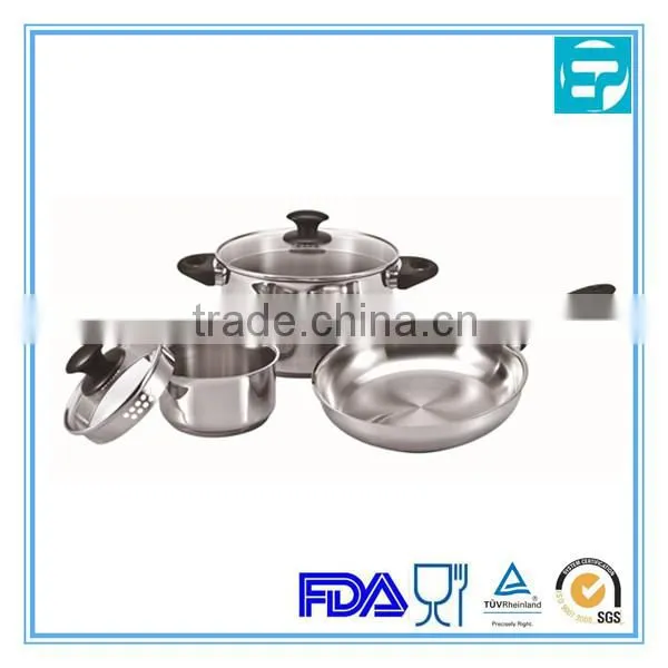 5 pcs cooking pot set for stainless steel