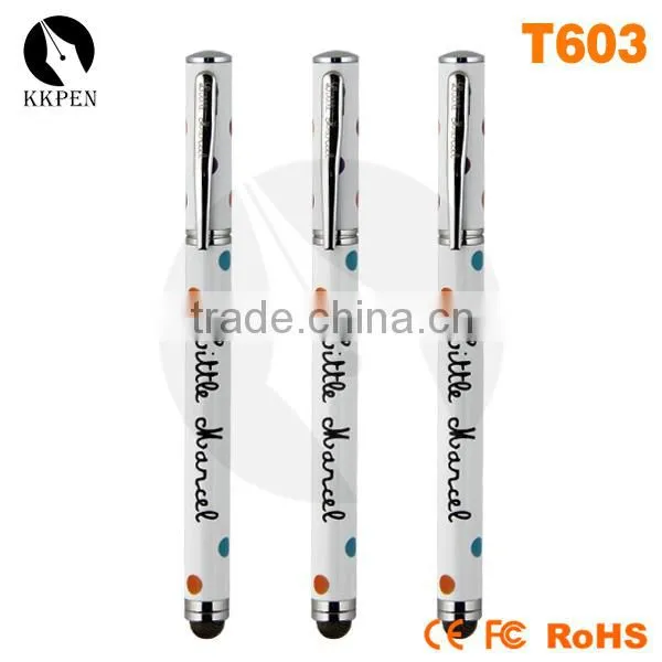 KKPEN Custom Logo Super Thin Ballpoint Touchscreen Stylus Pens
