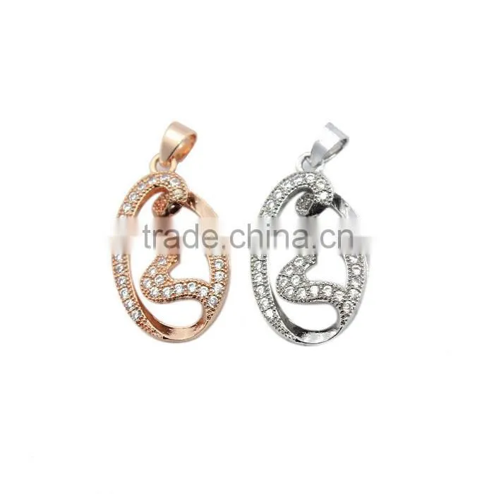 925 sterling silver gemstone new lover pendant