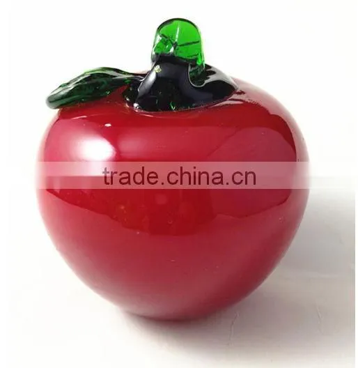 Small garden ornaments wholesale glass fruit for festival show