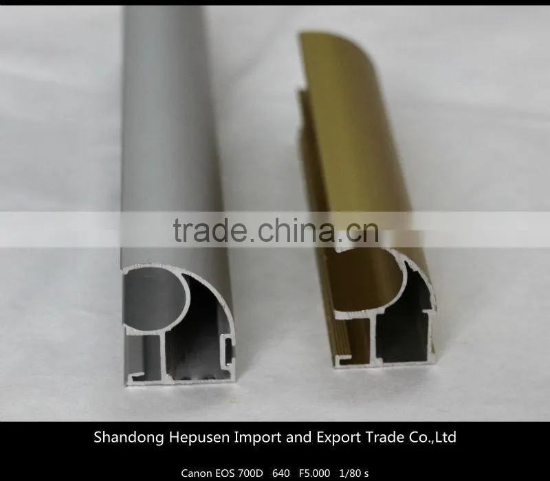 High quality anodized aluminum extruded profiles for wardrobe