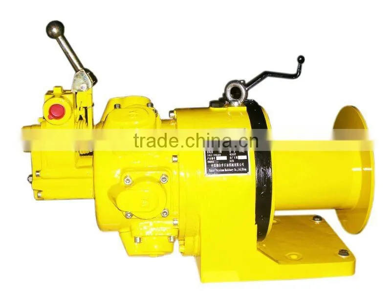 Hand Brake Winch Air Driven Winch (1Ton pull force)