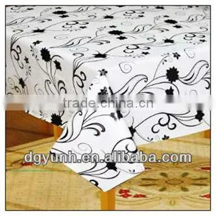 Orange Pokla Dot Vinyl Tablecloth