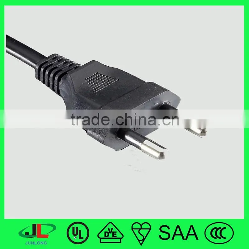 10A 250V Italy ac power cable 3 round pin plug , IEC female power cable for computer