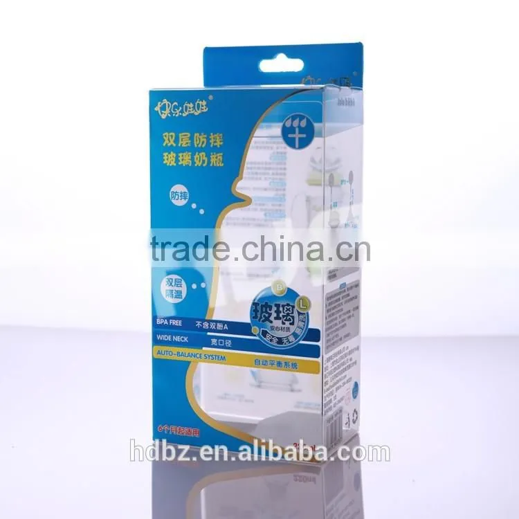 pet pvc pp custom logo clear plastic folding box wholesale