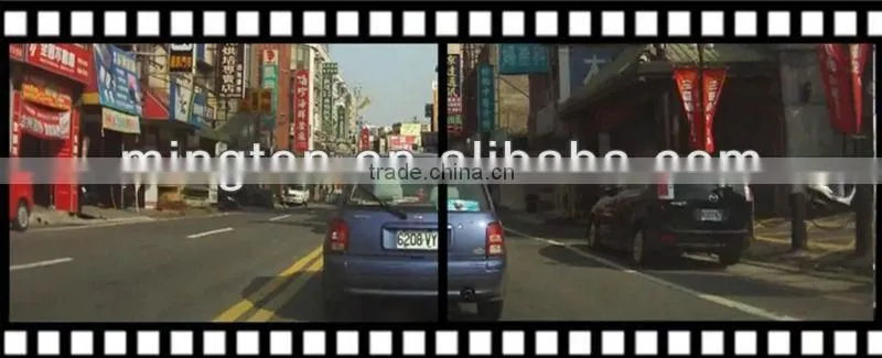 3 Cameras HD720P Rear-View Mirror car dvr camera