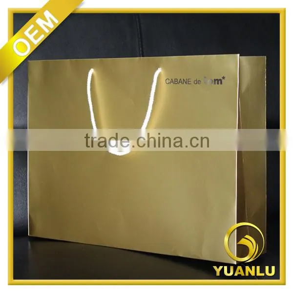 Custom fashion gift paper bag for garment