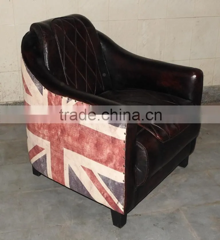 union jack leather chair,dining leather chairs,antique dining leather chairs