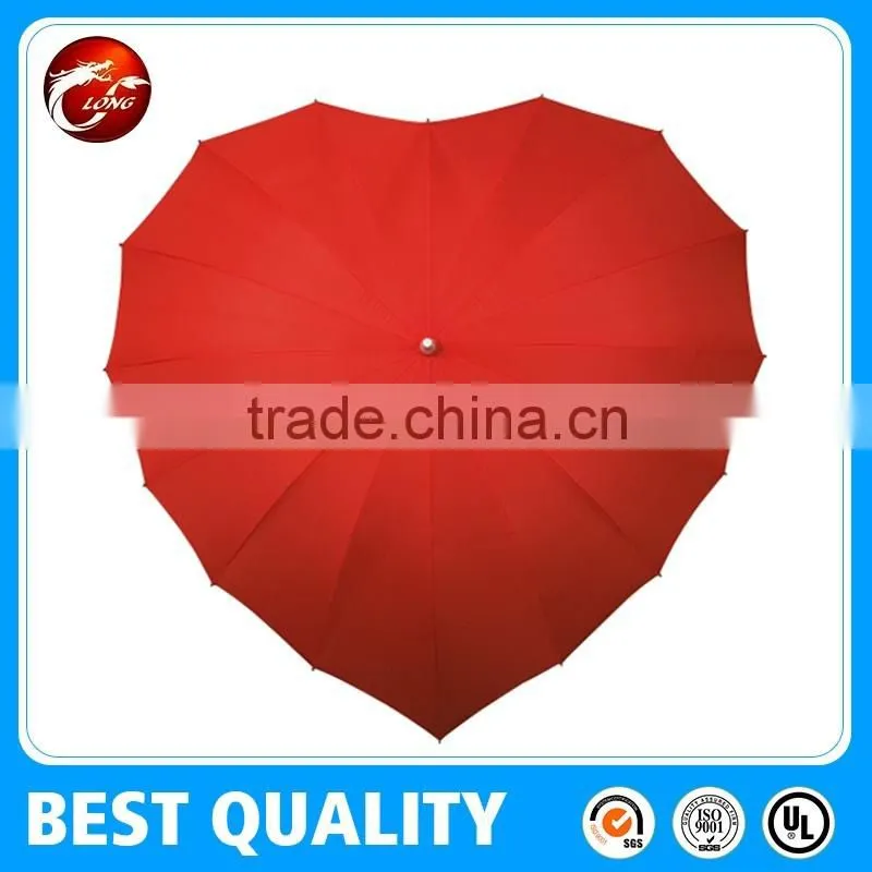 wedding decoration heart umbrella customized