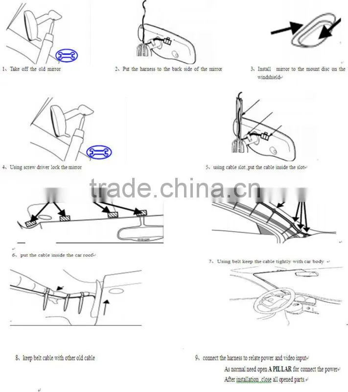 auto mirror for MG