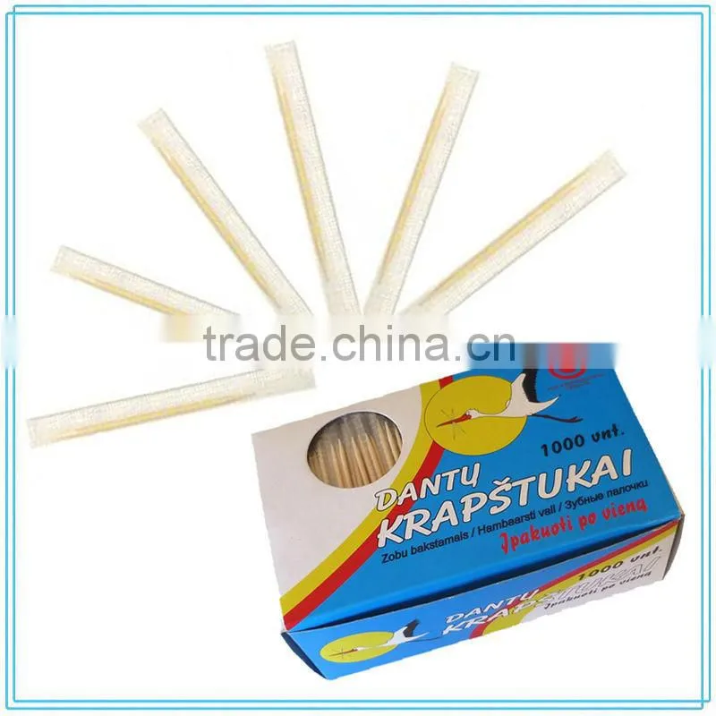 hot new products for 2016 / cello wrapped wooden tooth picks made in China
