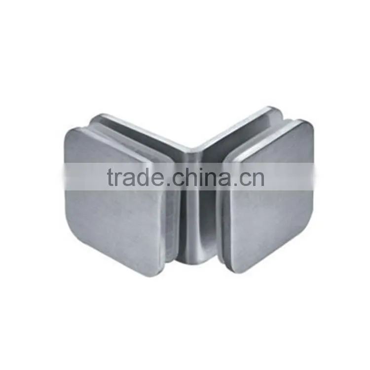 Customized Stainless steel 8 to 12mm Zinc Alloy 90 Degree Corner Glass Clamp