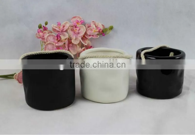 Lucky bamboo ceramic pots and planters