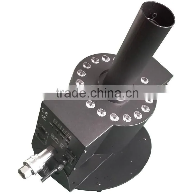DMX512 Cryo FX Blast 5m Black Hose 3in1 RGB 18*3w CO2 Cold Ice Fog Smoke Machine 250w LED CO2 Jet Cannon