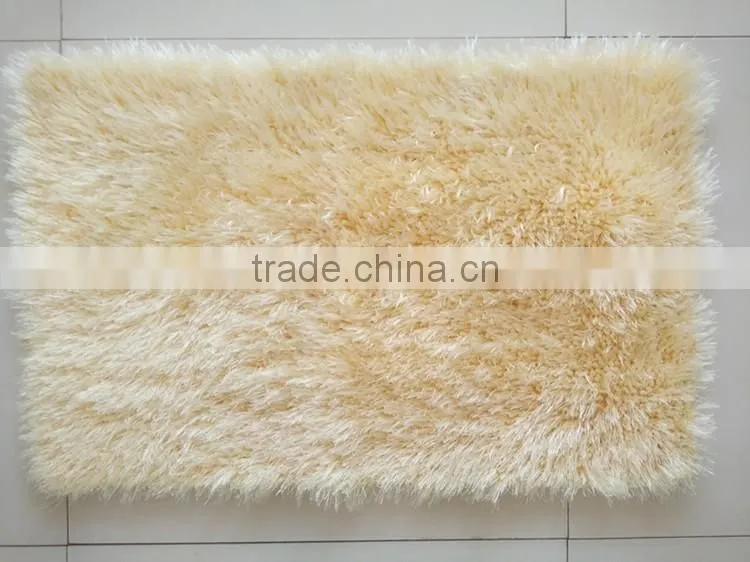 silk floor long pile microfiber chenille mat