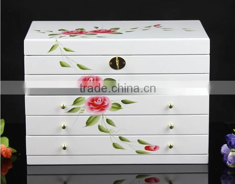 newest natural wooden jewelry box unique lacquer jewellery gift packaging box