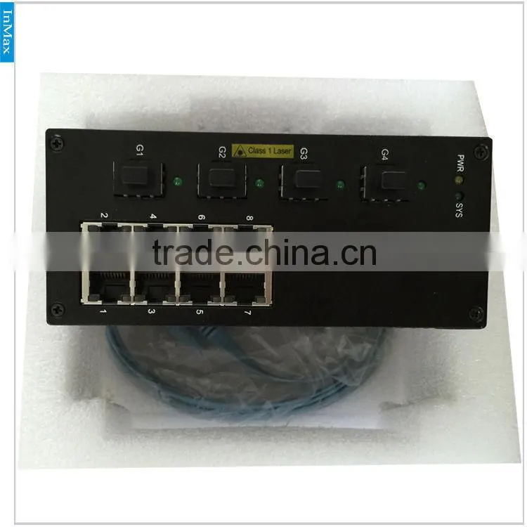 Tunnel Traffic 4x1000M FX(SFP Slot) to 8x10/100MBase TX PoE Gigabit Managed Industrial Ethernet Switch Broadcom progr