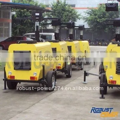 KUBOTA generators power lighting tower