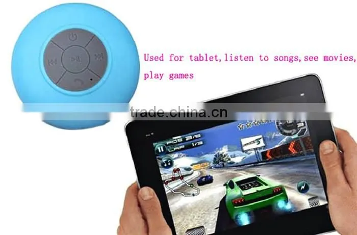 Water Resistant Mini Portable Shower Bluetooth Speaker with Sucker for Mobile Phone