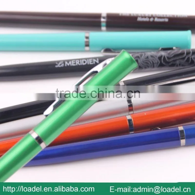 Twsit Cheap advertising plastic hilton hotel pen
