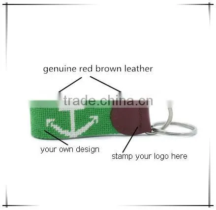 Embroidery needlepoint key chains
