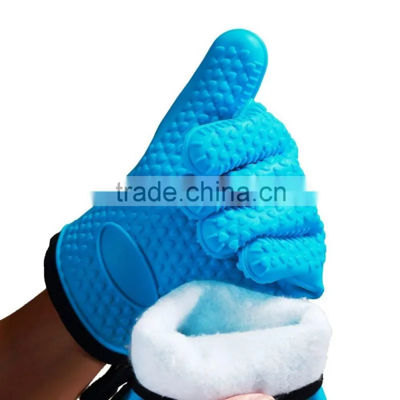 Silicone Kitchen Heat Resistance Baking Cooking Gloves BBQ Oven Gloves