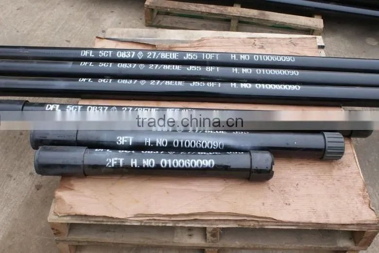 API 5CT tubing pup joint 2 7/8" L80 EUE/NU 2FT 3FT 4FT P*P P*B