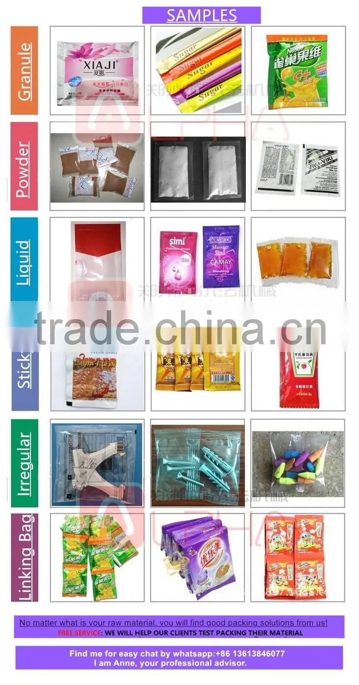 Sachet packaging machine/suagr sachet packing machine/pouch filling machine