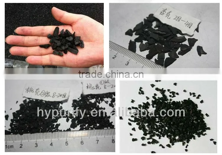 Nut shell activated carbon for water treatment/6*12mesh nut shell activated carbon for sell