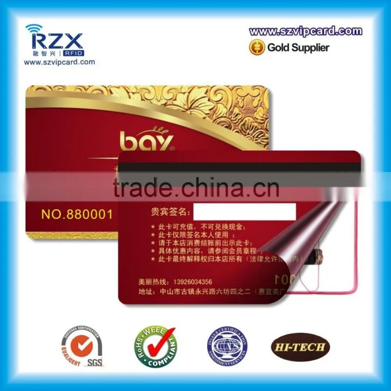 Hot design PVC proximity RFID card with hico magnetic stripe