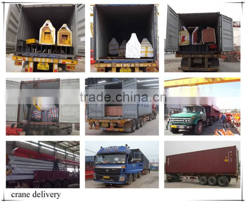 heavy duty double girder electric grab clamp overhead crane for sale