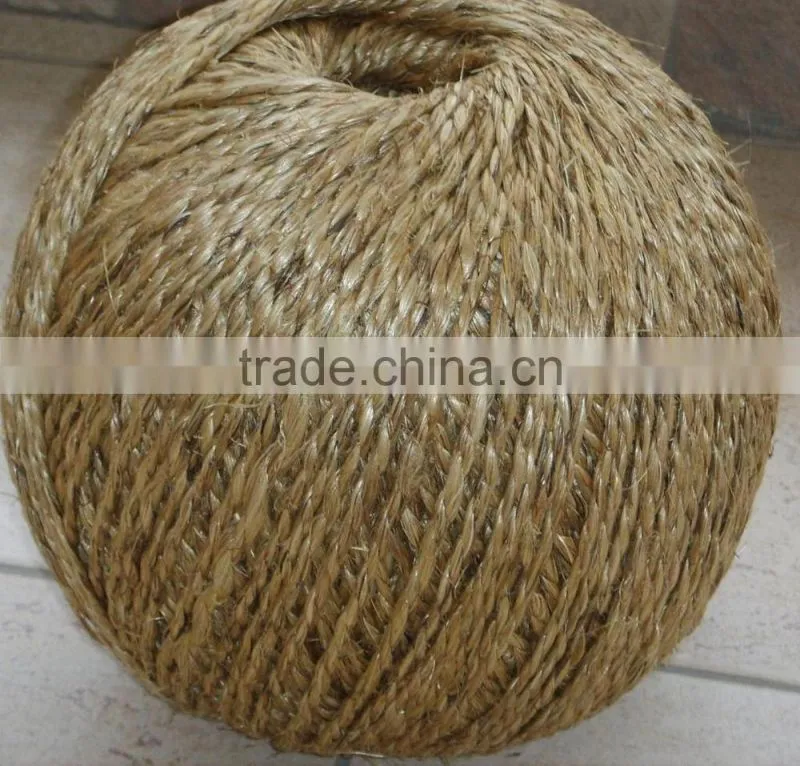 1.6mm twisted pe and pp rope twine sisal rope