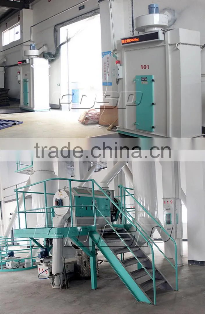 Animal feed production line feed plant project 15tph for cow and sheep
