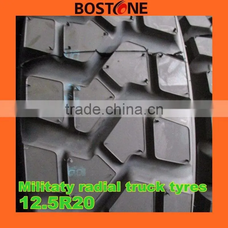 China brand new cheap price military radial truck tires 12.5R20 335/80R20 tyres TT